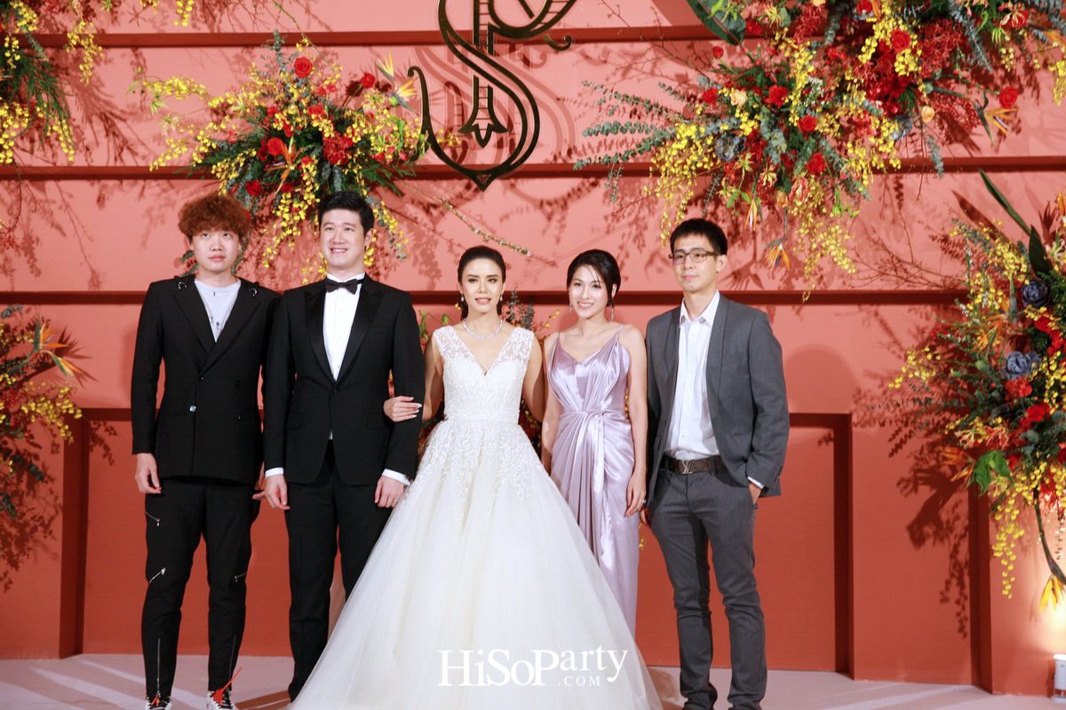 งานฉลองมงคลสมรสสุดอลังการระหว่าง แพรพรรณ ธรรมวัฒนะ และ กรมิษฐ์ ธนิสรธเนศ 