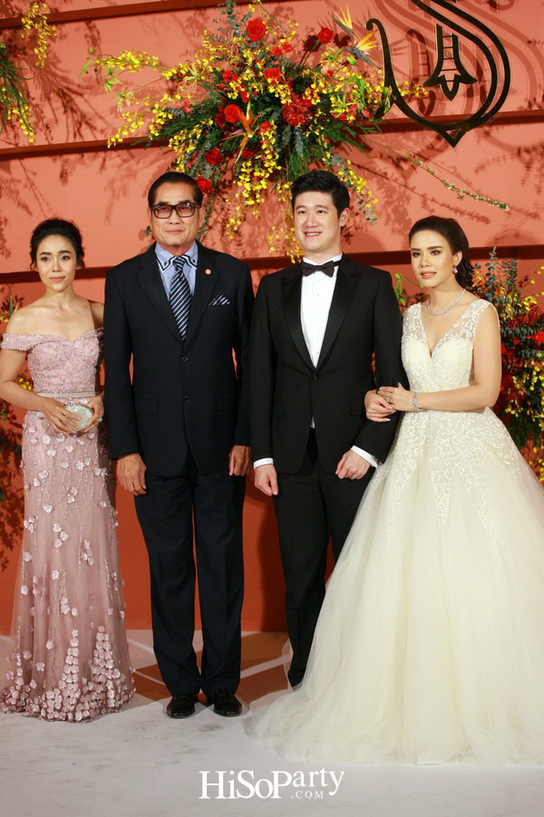 งานฉลองมงคลสมรสสุดอลังการระหว่าง แพรพรรณ ธรรมวัฒนะ และ กรมิษฐ์ ธนิสรธเนศ 