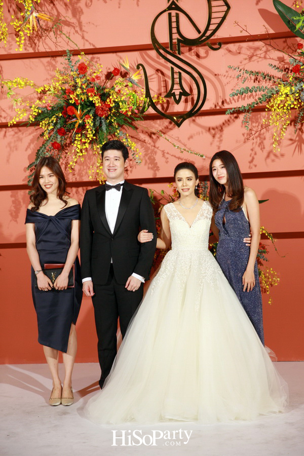 งานฉลองมงคลสมรสสุดอลังการระหว่าง แพรพรรณ ธรรมวัฒนะ และ กรมิษฐ์ ธนิสรธเนศ 