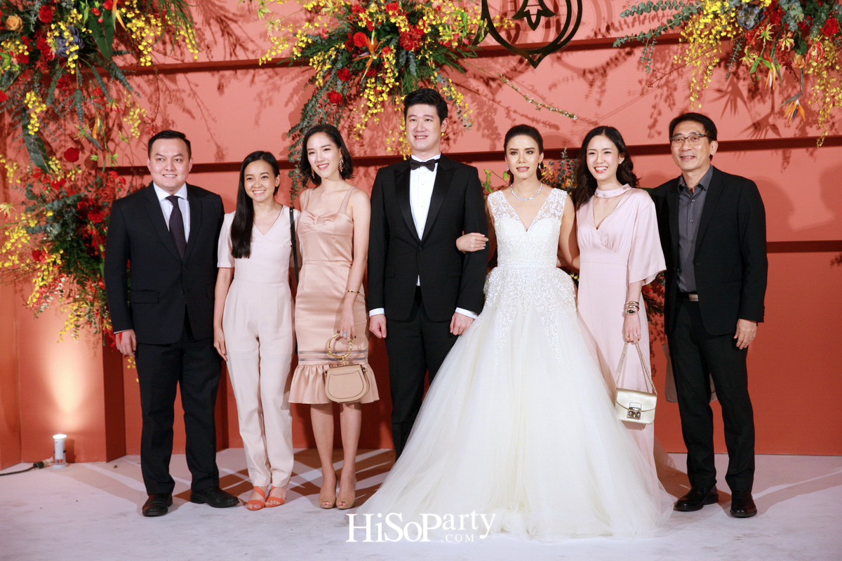 งานฉลองมงคลสมรสสุดอลังการระหว่าง แพรพรรณ ธรรมวัฒนะ และ กรมิษฐ์ ธนิสรธเนศ 