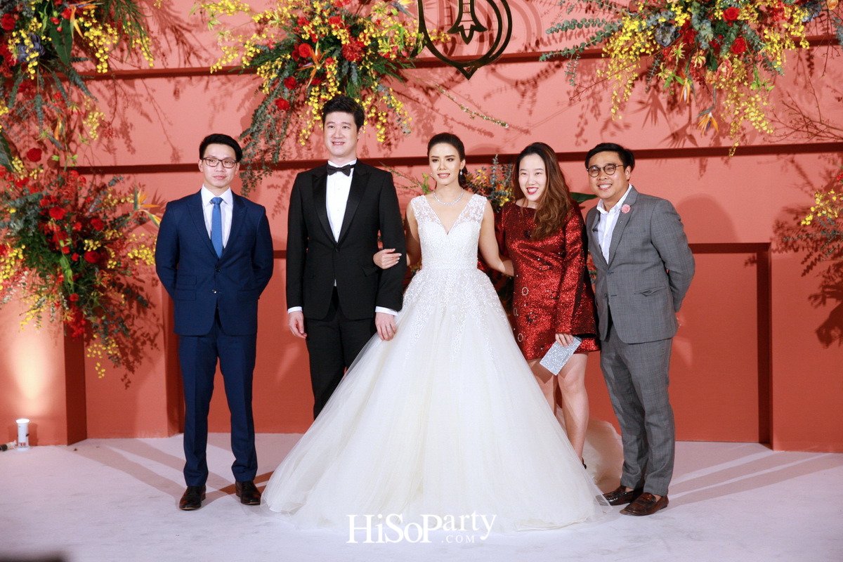 งานฉลองมงคลสมรสสุดอลังการระหว่าง แพรพรรณ ธรรมวัฒนะ และ กรมิษฐ์ ธนิสรธเนศ 