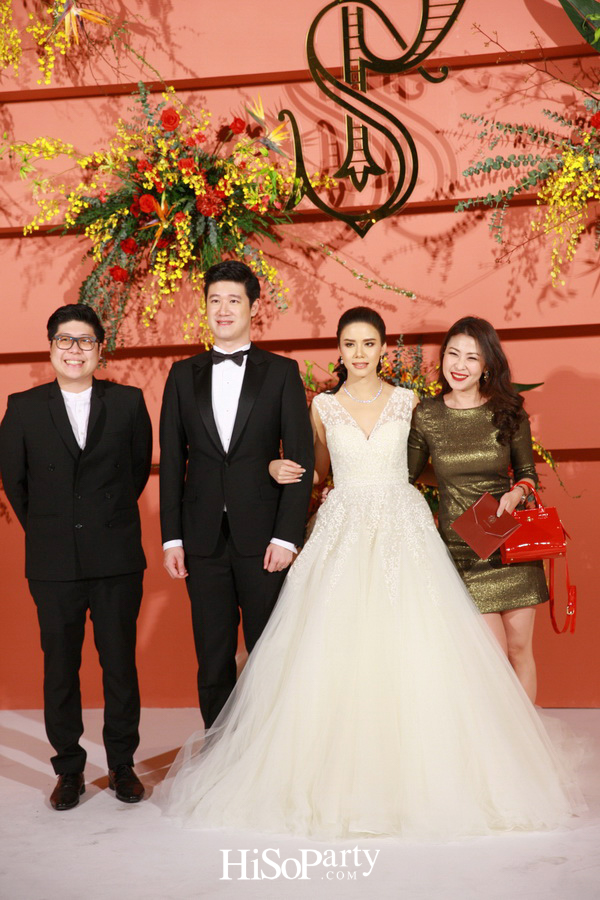 งานฉลองมงคลสมรสสุดอลังการระหว่าง แพรพรรณ ธรรมวัฒนะ และ กรมิษฐ์ ธนิสรธเนศ 