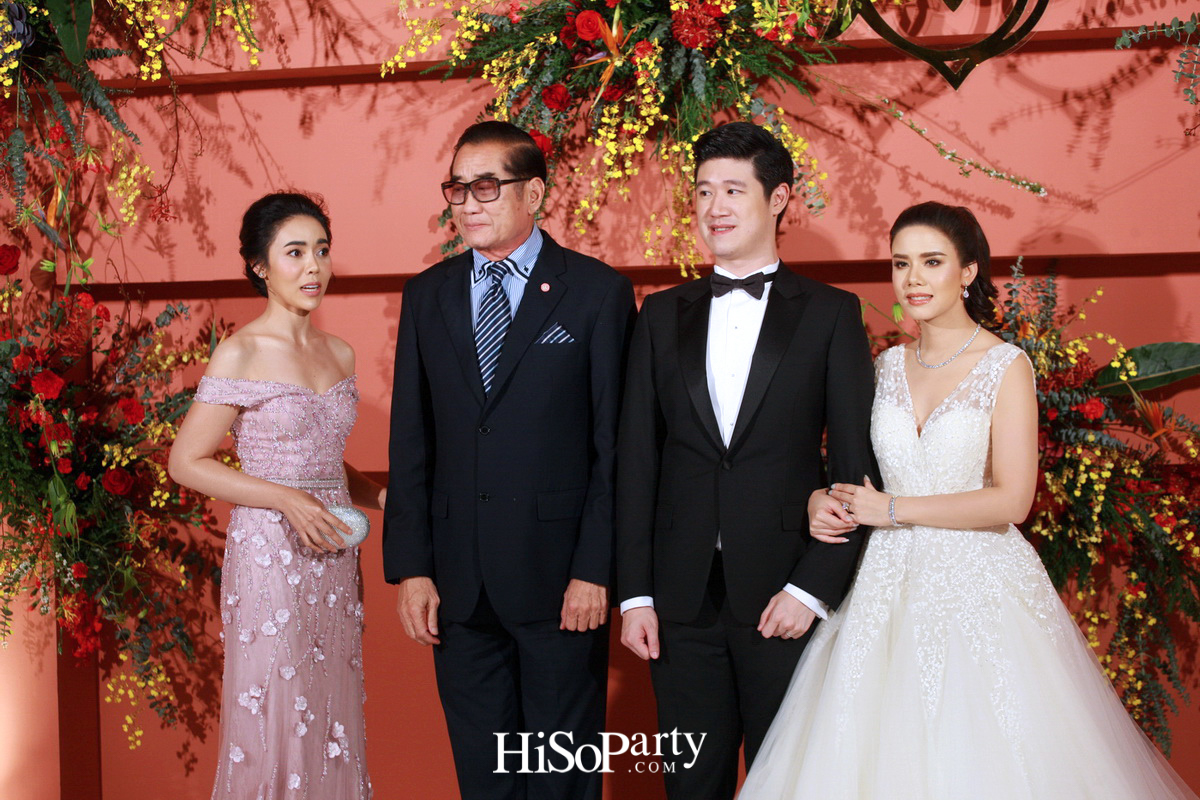 งานฉลองมงคลสมรสสุดอลังการระหว่าง แพรพรรณ ธรรมวัฒนะ และ กรมิษฐ์ ธนิสรธเนศ 