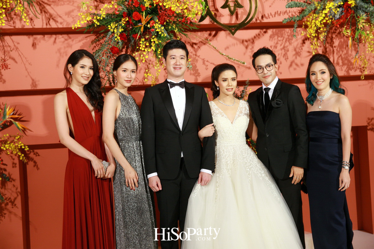 งานฉลองมงคลสมรสสุดอลังการระหว่าง แพรพรรณ ธรรมวัฒนะ และ กรมิษฐ์ ธนิสรธเนศ 