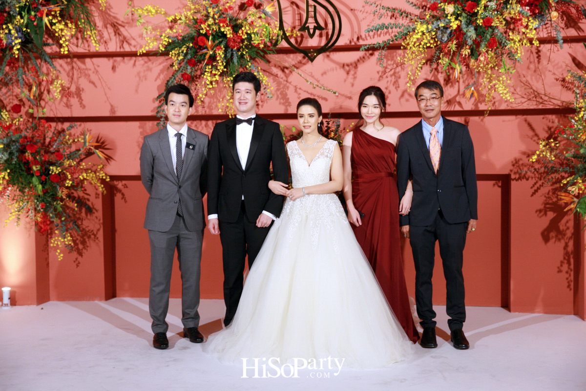 งานฉลองมงคลสมรสสุดอลังการระหว่าง แพรพรรณ ธรรมวัฒนะ และ กรมิษฐ์ ธนิสรธเนศ 