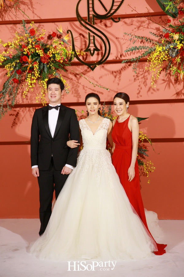 งานฉลองมงคลสมรสสุดอลังการระหว่าง แพรพรรณ ธรรมวัฒนะ และ กรมิษฐ์ ธนิสรธเนศ 