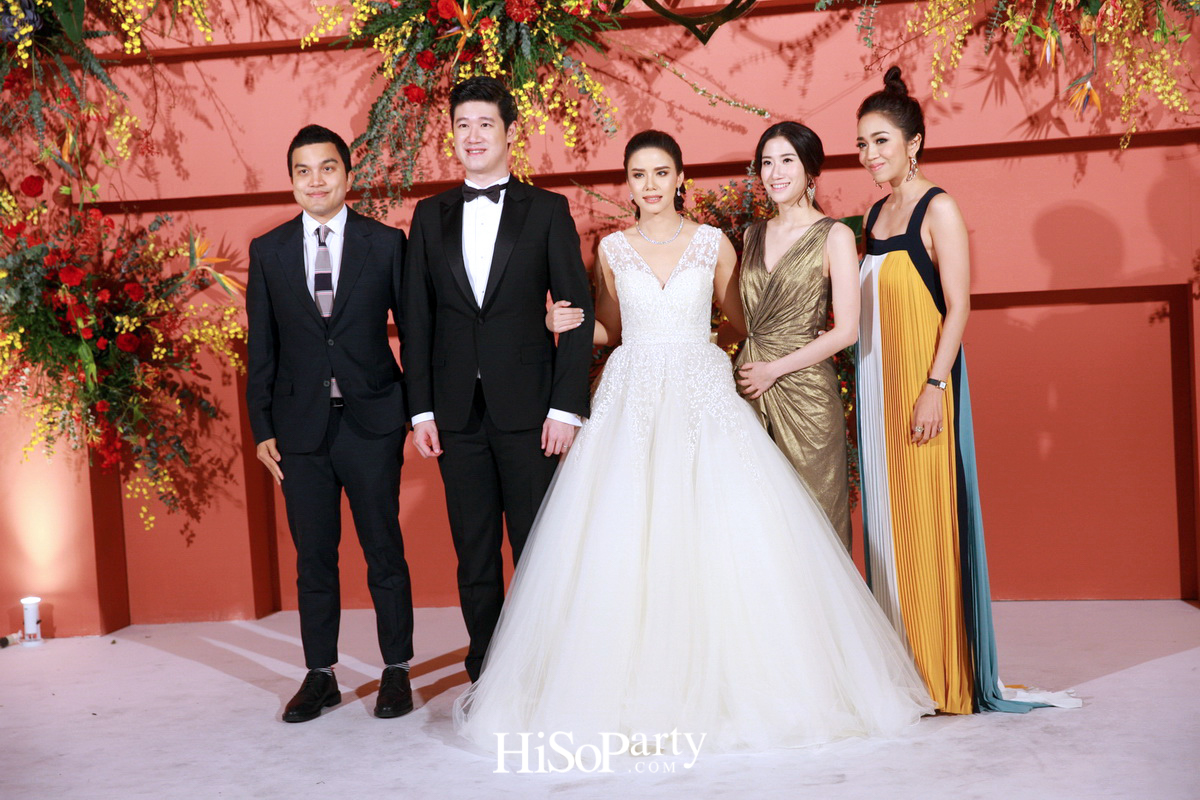 งานฉลองมงคลสมรสสุดอลังการระหว่าง แพรพรรณ ธรรมวัฒนะ และ กรมิษฐ์ ธนิสรธเนศ 