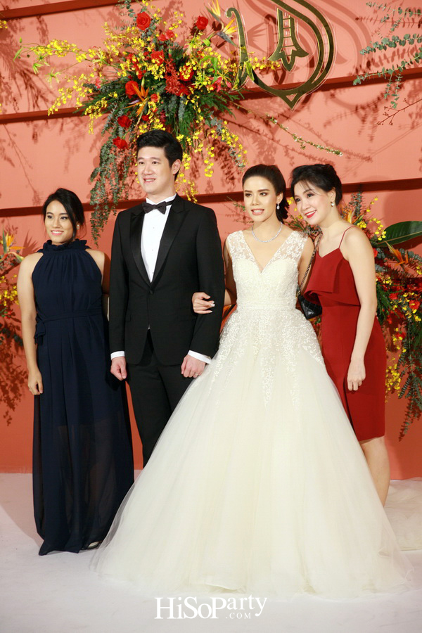 งานฉลองมงคลสมรสสุดอลังการระหว่าง แพรพรรณ ธรรมวัฒนะ และ กรมิษฐ์ ธนิสรธเนศ 