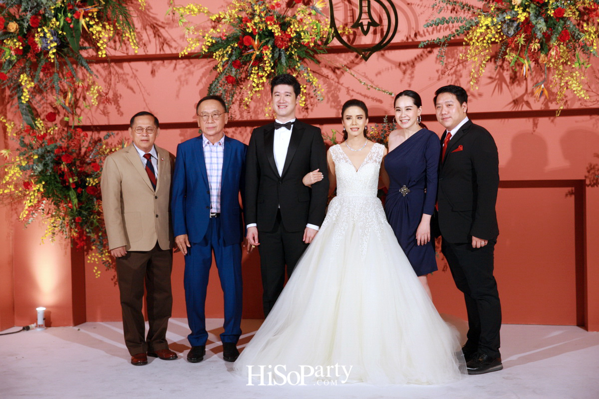 งานฉลองมงคลสมรสสุดอลังการระหว่าง แพรพรรณ ธรรมวัฒนะ และ กรมิษฐ์ ธนิสรธเนศ 