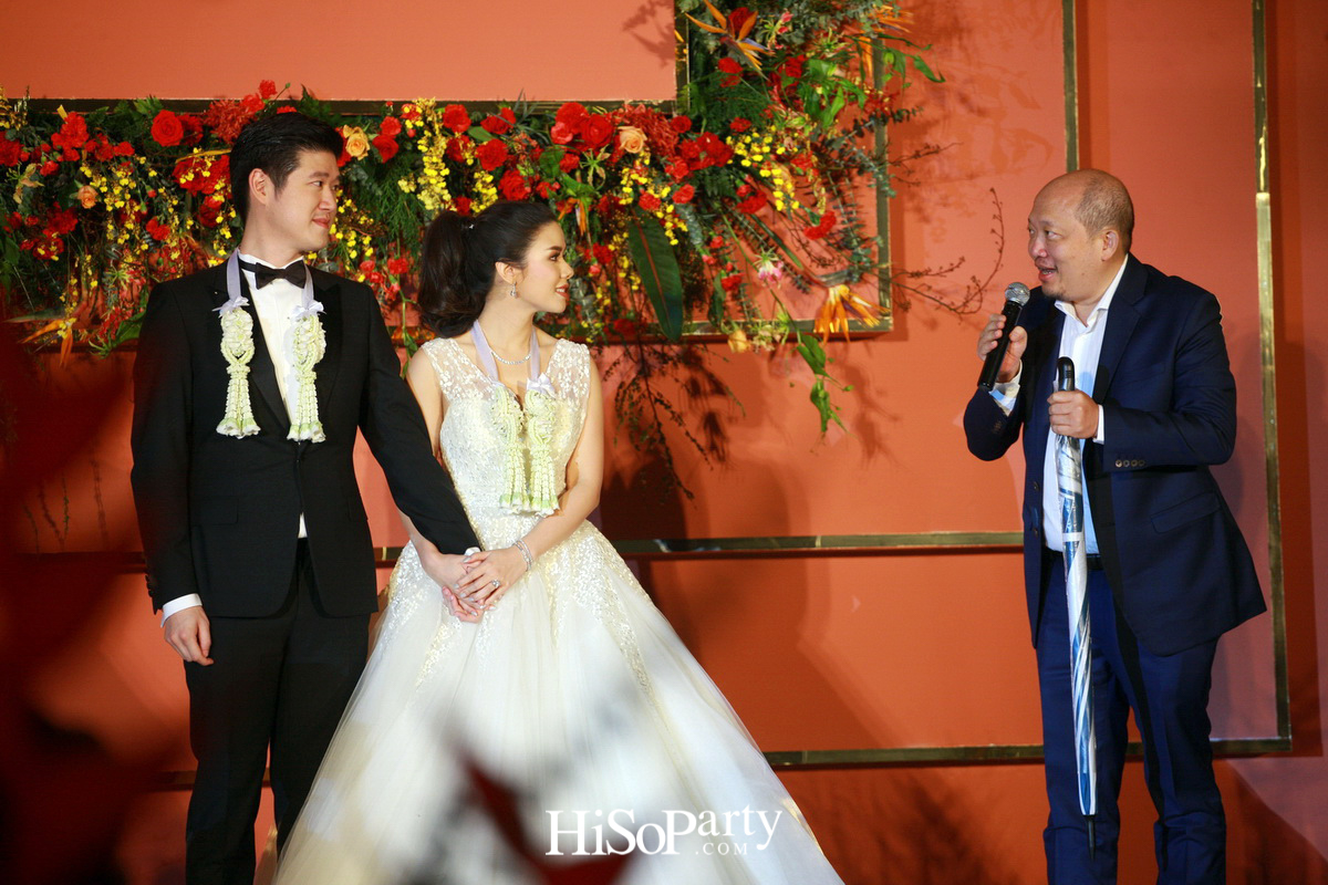 งานฉลองมงคลสมรสสุดอลังการระหว่าง แพรพรรณ ธรรมวัฒนะ และ กรมิษฐ์ ธนิสรธเนศ 