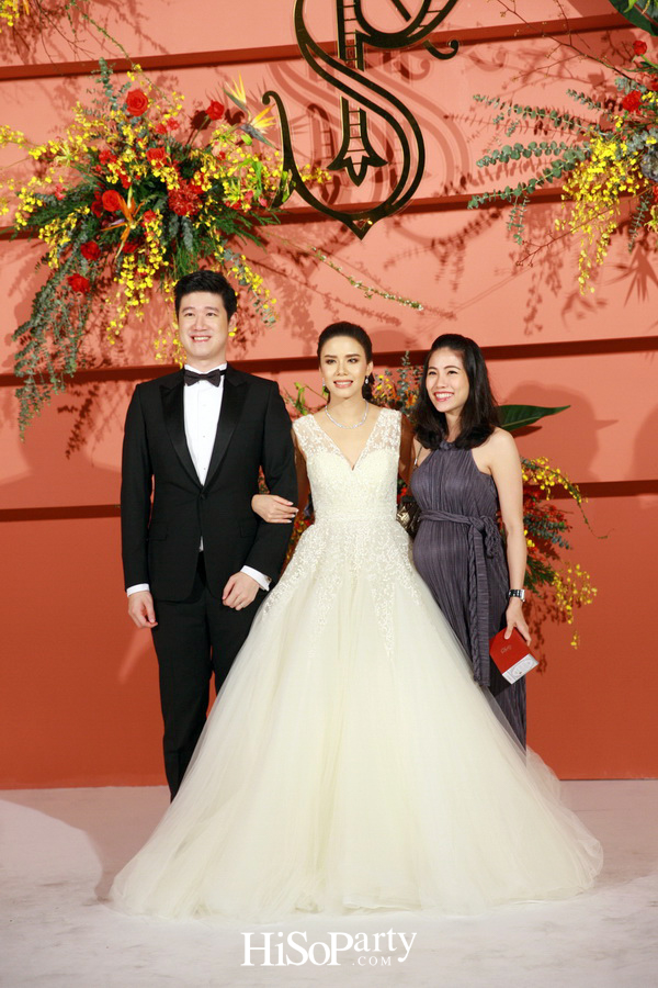 งานฉลองมงคลสมรสสุดอลังการระหว่าง แพรพรรณ ธรรมวัฒนะ และ กรมิษฐ์ ธนิสรธเนศ 