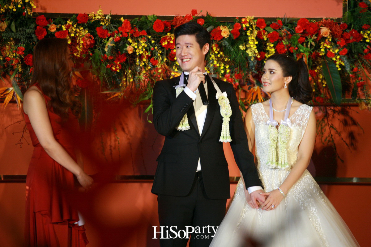 งานฉลองมงคลสมรสสุดอลังการระหว่าง แพรพรรณ ธรรมวัฒนะ และ กรมิษฐ์ ธนิสรธเนศ 