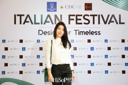 CDC ITALIAN FESTIVAL 2018 'Design for Timeless' 