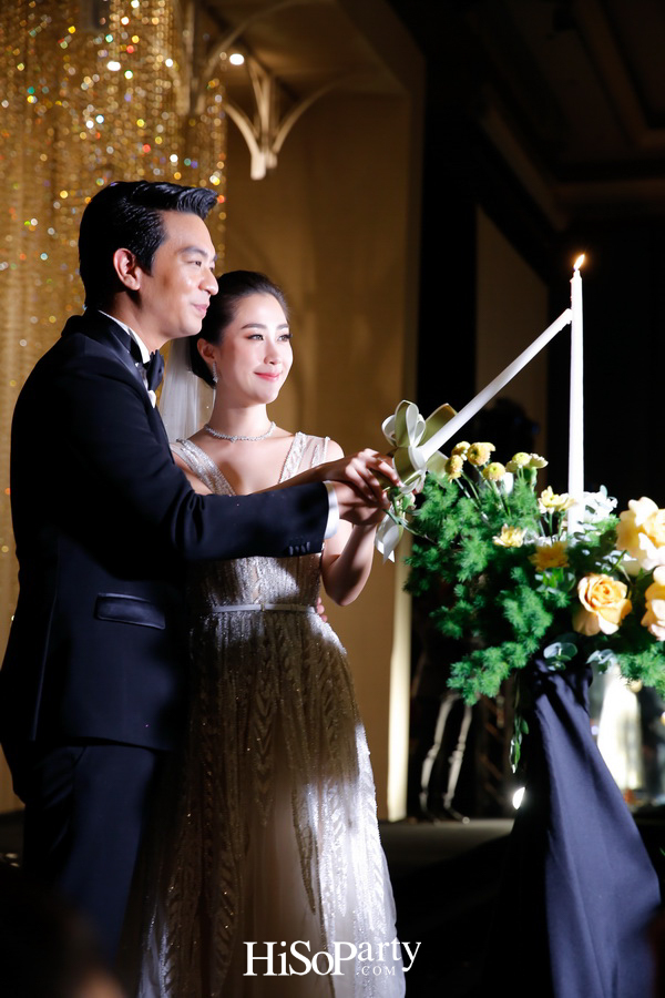 งานฉลองมงคลสมรสระหว่าง ชมพูนุท โรจน์ศิริรัตน์ และ สรวิศ บุญนิมิต