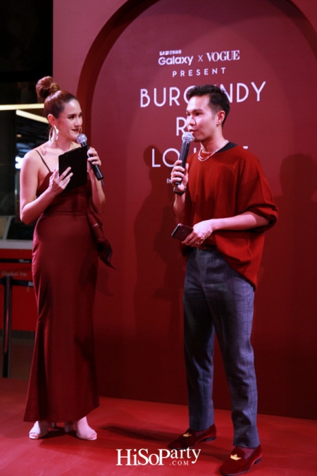 Samsung X Vogue Present Burgundy Red Lounge in Partnership with Absolute Siam