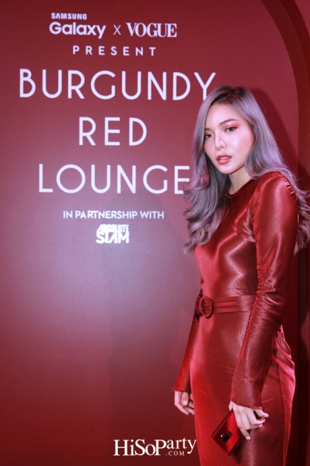 Samsung X Vogue Present Burgundy Red Lounge in Partnership with Absolute Siam