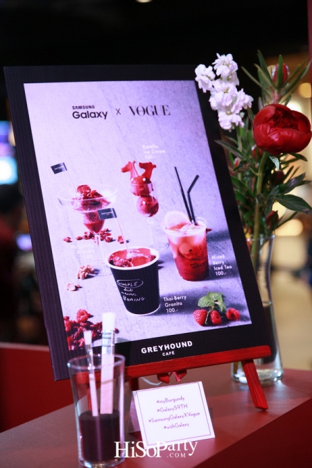 Samsung X Vogue Present Burgundy Red Lounge in Partnership with Absolute Siam