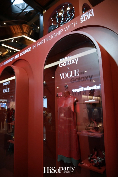 Samsung X Vogue Present Burgundy Red Lounge in Partnership with Absolute Siam