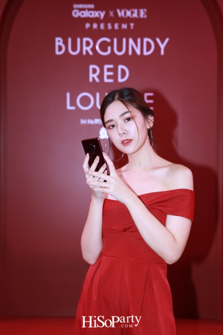 Samsung X Vogue Present Burgundy Red Lounge in Partnership with Absolute Siam