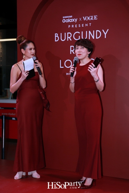 Samsung X Vogue Present Burgundy Red Lounge in Partnership with Absolute Siam