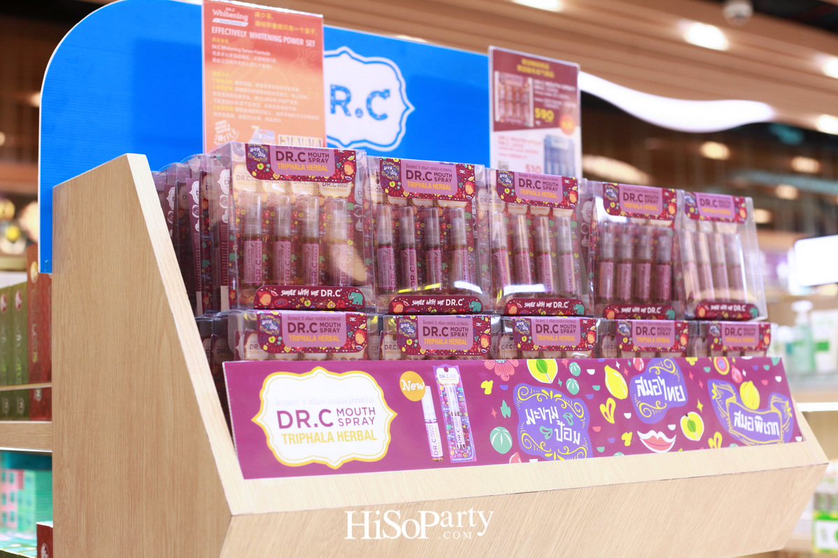 ด็อกเตอร์ซี เปิดตัวผลิตภัณฑ์ใหม่ ‘DR.C Mouth Spray Triphala Herbal’ ที่ คิง เพาเวอร์ รางน้ำ