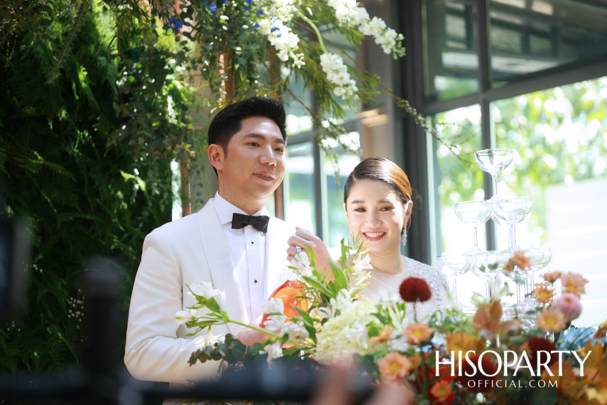 งานเลี้ยงฉลองพิธีมงคลสมรสระหว่าง  กรกนก ยงสกุล และ คณิศร เปรมประเสริฐ 