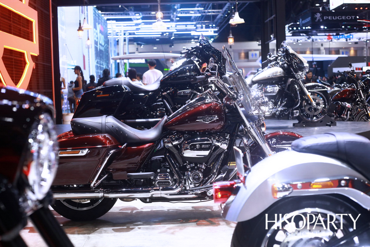 ฮาร์ลีย์-เดวิดสัน ยกขบวนมอเตอร์ไซค์รุ่นปี 2019 จัดแสดงแบบเต็มพิกัด ในงานบางกอก อินเตอร์เนชั่นแนล มอเตอร์โชว์ ครั้งที่ 40