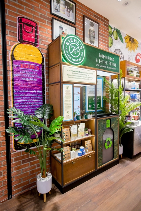 ที่แรกในไทยกับดีไซน์ร้านในคอนเซ็ปต์ SUSTAINABILITY ที่ Kiehl's Flagship Store