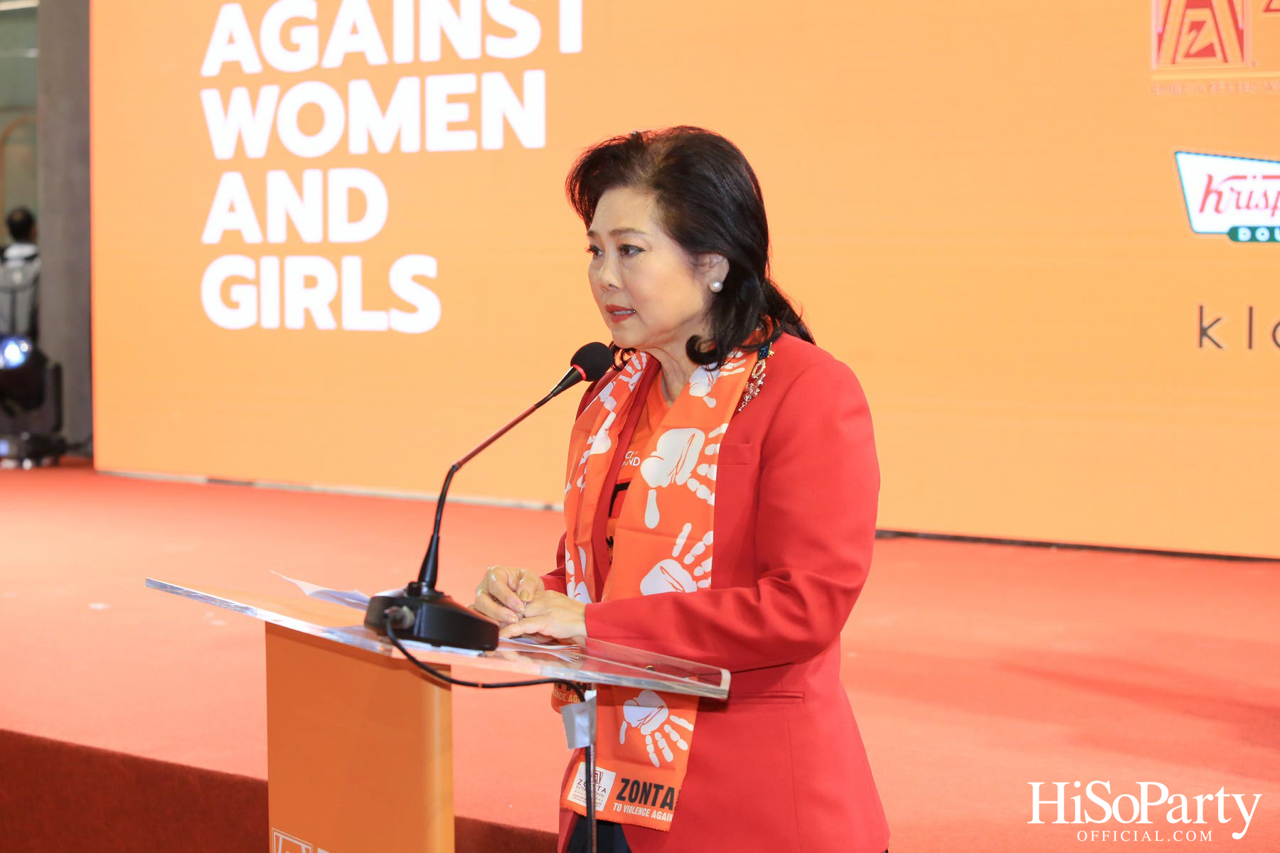 ‘Stop Violence Against Women and Girls’ โดย สโมสรซอนต้ากรุงเทพ 1 เพื่อเชิญชวนคนไทยรวมพลังร่วมรณรงค์ยุติความรุนแรงต่อเด็กและสตรี