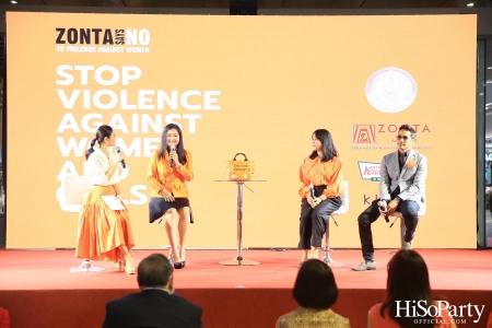 ‘Stop Violence Against Women and Girls’ โดย สโมสรซอนต้ากรุงเทพ 1 เพื่อเชิญชวนคนไทยรวมพลังร่วมรณรงค์ยุติความรุนแรงต่อเด็กและสตรี