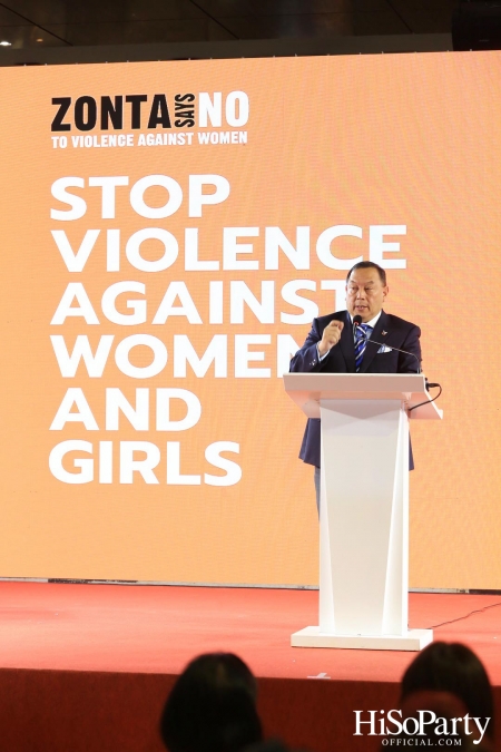 ‘Stop Violence Against Women and Girls’ โดย สโมสรซอนต้ากรุงเทพ 1 เพื่อเชิญชวนคนไทยรวมพลังร่วมรณรงค์ยุติความรุนแรงต่อเด็กและสตรี