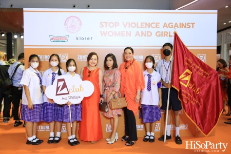 ‘Stop Violence Against Women and Girls’ โดย สโมสรซอนต้ากรุงเทพ 1 เพื่อเชิญชวนคนไทยรวมพลังร่วมรณรงค์ยุติความรุนแรงต่อเด็กและสตรี