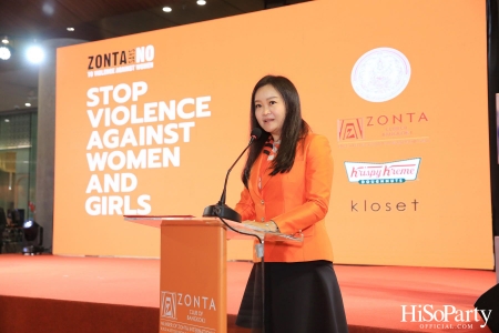 ‘Stop Violence Against Women and Girls’ โดย สโมสรซอนต้ากรุงเทพ 1 เพื่อเชิญชวนคนไทยรวมพลังร่วมรณรงค์ยุติความรุนแรงต่อเด็กและสตรี