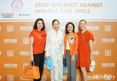 ‘Stop Violence Against Women and Girls’ โดย สโมสรซอนต้ากรุงเทพ 1 เพื่อเชิญชวนคนไทยรวมพลังร่วมรณรงค์ยุติความรุนแรงต่อเด็กและสตรี