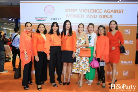 ‘Stop Violence Against Women and Girls’ โดย สโมสรซอนต้ากรุงเทพ 1 เพื่อเชิญชวนคนไทยรวมพลังร่วมรณรงค์ยุติความรุนแรงต่อเด็กและสตรี