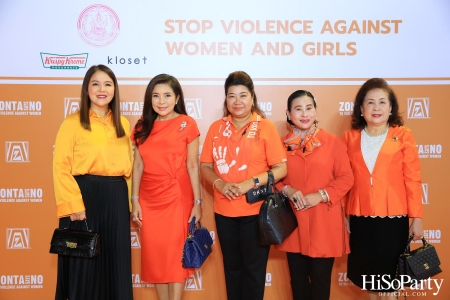 ‘Stop Violence Against Women and Girls’ โดย สโมสรซอนต้ากรุงเทพ 1 เพื่อเชิญชวนคนไทยรวมพลังร่วมรณรงค์ยุติความรุนแรงต่อเด็กและสตรี