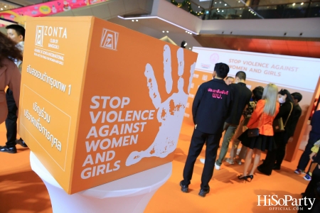 ‘Stop Violence Against Women and Girls’ โดย สโมสรซอนต้ากรุงเทพ 1 เพื่อเชิญชวนคนไทยรวมพลังร่วมรณรงค์ยุติความรุนแรงต่อเด็กและสตรี