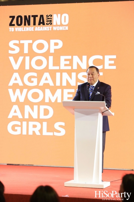 ‘Stop Violence Against Women and Girls’ โดย สโมสรซอนต้ากรุงเทพ 1 เพื่อเชิญชวนคนไทยรวมพลังร่วมรณรงค์ยุติความรุนแรงต่อเด็กและสตรี