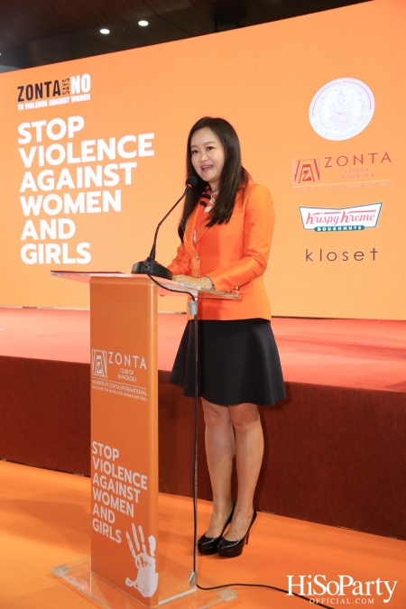 ‘Stop Violence Against Women and Girls’ โดย สโมสรซอนต้ากรุงเทพ 1 เพื่อเชิญชวนคนไทยรวมพลังร่วมรณรงค์ยุติความรุนแรงต่อเด็กและสตรี