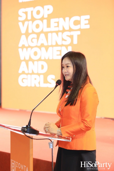 ‘Stop Violence Against Women and Girls’ โดย สโมสรซอนต้ากรุงเทพ 1 เพื่อเชิญชวนคนไทยรวมพลังร่วมรณรงค์ยุติความรุนแรงต่อเด็กและสตรี