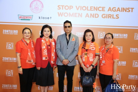 ‘Stop Violence Against Women and Girls’ โดย สโมสรซอนต้ากรุงเทพ 1 เพื่อเชิญชวนคนไทยรวมพลังร่วมรณรงค์ยุติความรุนแรงต่อเด็กและสตรี