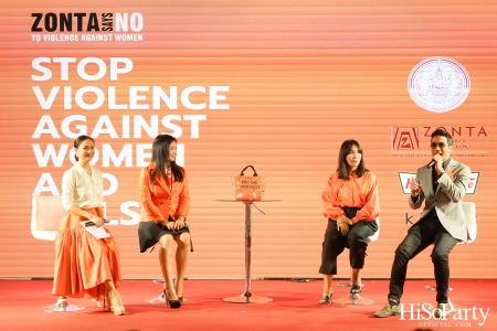 ‘Stop Violence Against Women and Girls’ โดย สโมสรซอนต้ากรุงเทพ 1 เพื่อเชิญชวนคนไทยรวมพลังร่วมรณรงค์ยุติความรุนแรงต่อเด็กและสตรี