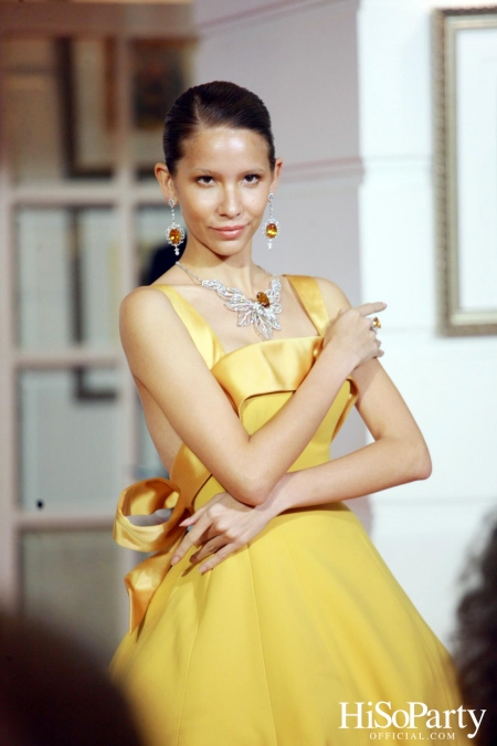 EVENING GOWN WITH DIAMOND ON THE RED CARPET