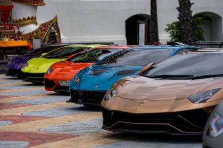 Lamborghini Club Thailand Bull Run at Pattaya 