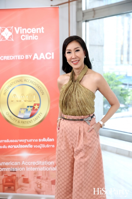 งานแถลงข่าว Vincent Clinic ยกระดับการให้บริการสู่มาตรฐานสากลระดับโลกด้วย AACI