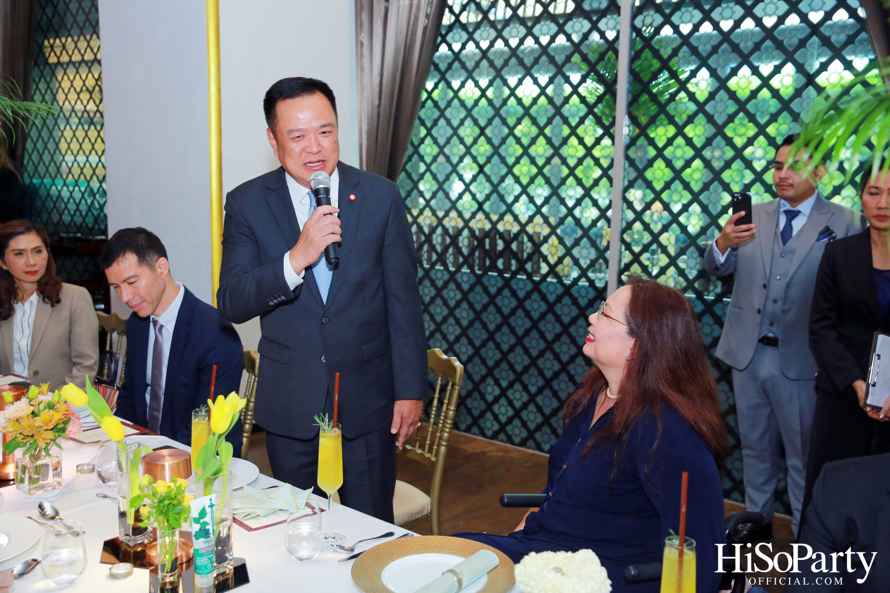 งานเลี้ยงต้อนรับ แทมมี่ ดักเวิร์ธ สมาชิกวุฒิสภารัฐอิลลินอยส์ สหรัฐอเมริกา มาเยือนไทยอย่างอบอุ่นด้วยเมนูอาหารไทยสุดวิจิตรตำรับรอยัล โอชา