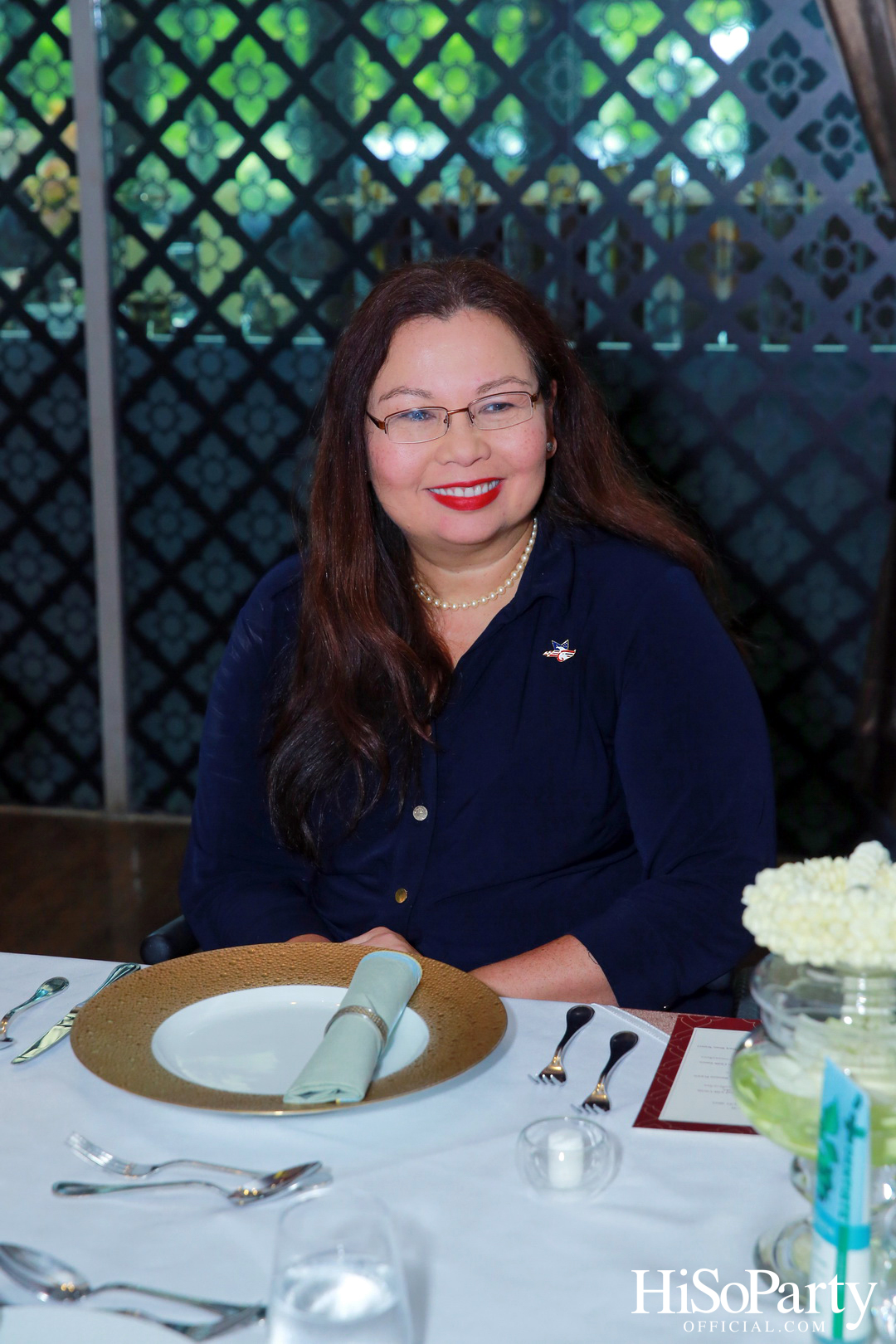 งานเลี้ยงต้อนรับ แทมมี่ ดักเวิร์ธ สมาชิกวุฒิสภารัฐอิลลินอยส์ สหรัฐอเมริกา มาเยือนไทยอย่างอบอุ่นด้วยเมนูอาหารไทยสุดวิจิตรตำรับรอยัล โอชา