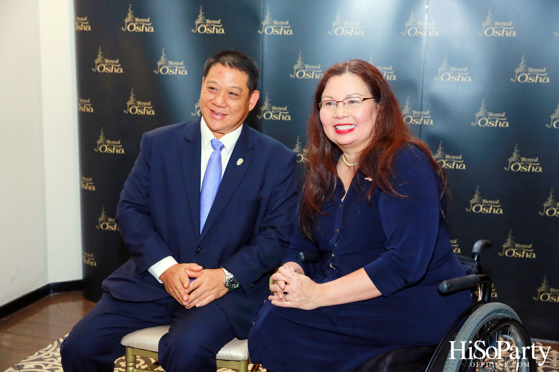 งานเลี้ยงต้อนรับ แทมมี่ ดักเวิร์ธ สมาชิกวุฒิสภารัฐอิลลินอยส์ สหรัฐอเมริกา มาเยือนไทยอย่างอบอุ่นด้วยเมนูอาหารไทยสุดวิจิตรตำรับรอยัล โอชา