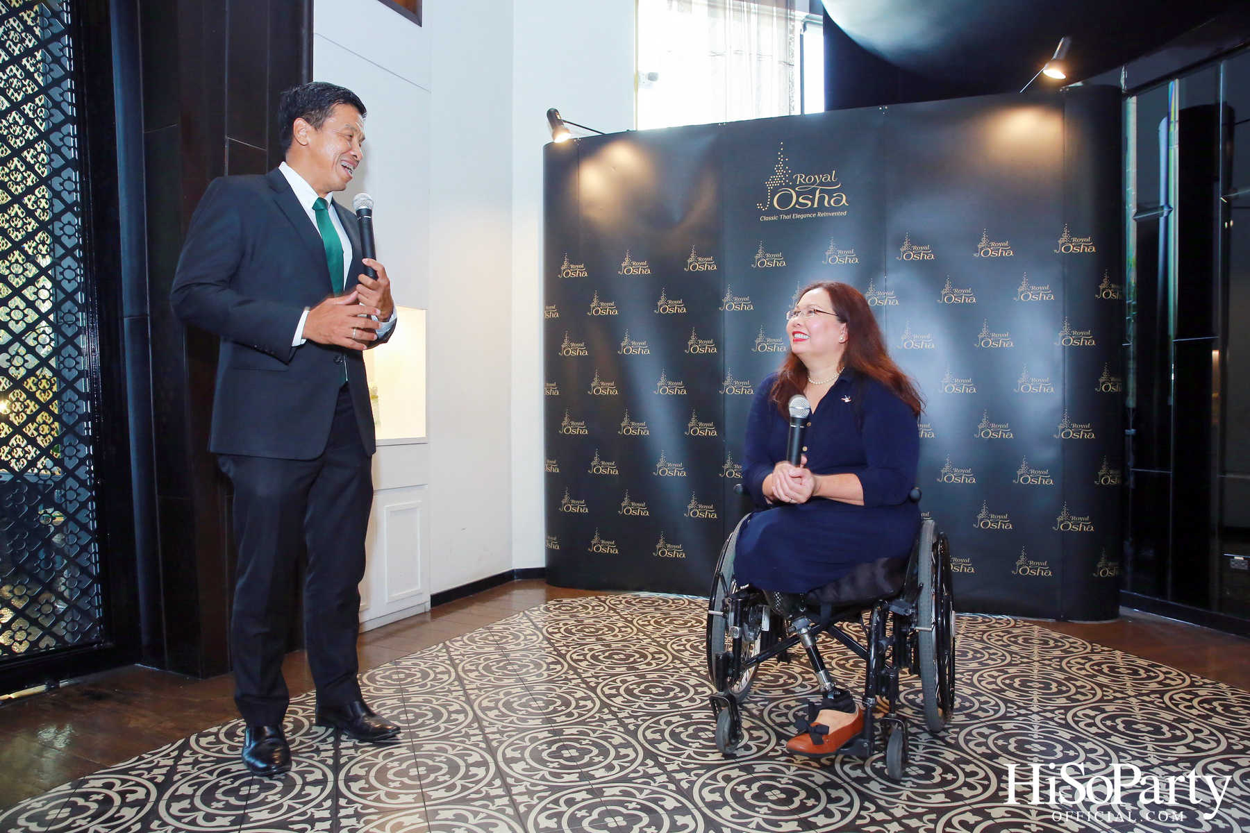 งานเลี้ยงต้อนรับ แทมมี่ ดักเวิร์ธ สมาชิกวุฒิสภารัฐอิลลินอยส์ สหรัฐอเมริกา มาเยือนไทยอย่างอบอุ่นด้วยเมนูอาหารไทยสุดวิจิตรตำรับรอยัล โอชา