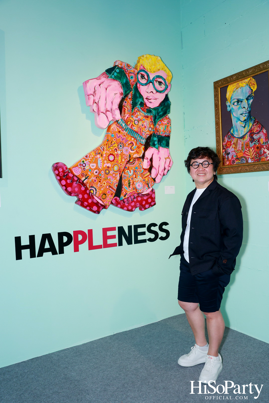 งานเปิดนิทรรศการ Hap-PLE-ness : ความสุขง่ายๆ แบบ ซิ้มเปิ้ล ซิมเปิ้ล ของ จาริณี เมธีกุล